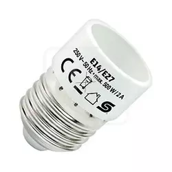 Adapter sijalieni E14 F - E27 M