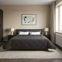 Zimska pokrivača Antracit 240 x 260 cm Mikrofibra i teddy flis