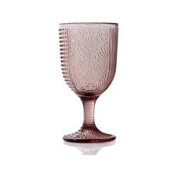 EVVIVA set Miba, 6 kos kelih 350ml, roza, steklo