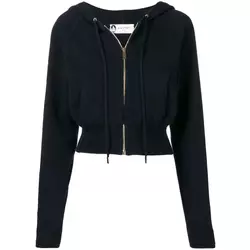 Lanvin-V-neck knit jacket-women-Blue