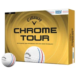 Golf žogice Callaway Chrome Tour 26 White Triple Track