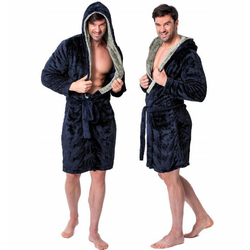 Moški kopalni plašč Jordan Navy Grey L