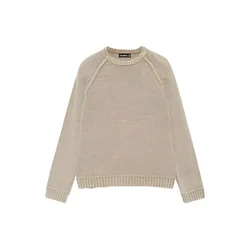 Pull&Bear Pulover temno siva