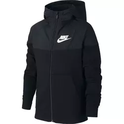 Nike B NSW HOODIE FZ AV, dečji duks za fitnes, crna