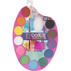 Grafix Paleta z vodnimi barvami in čopičem Pink