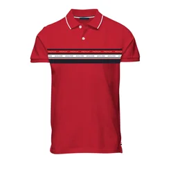 JACK & JONES Majica JPRBLUWillow rdeča / črna / bela