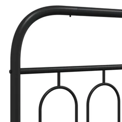 Metalno zamjensko uzglavlje crno 137 cm