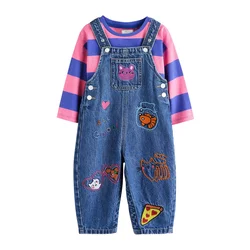 Next Komplet modra/moder denim/roza