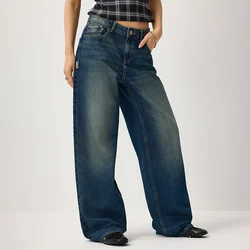 Farmerke wide leg sa niskim strukom