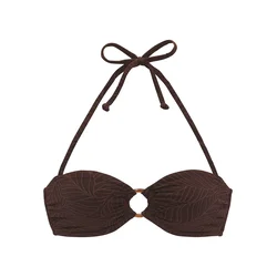 LASCANA Bikini zgornji del  temno rjava