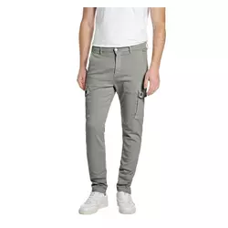 REPLAY Maslinasto sive Jaan Slim Fit Cargo Jeans M9649E 8366197