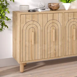 Hanah Home Konzola Tiger, 120x73,6x29,6 cm, Hrast