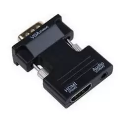 FAST ASIA Adapter - konvertor HDMI (F) - VGA (M) plug in crni OST03524