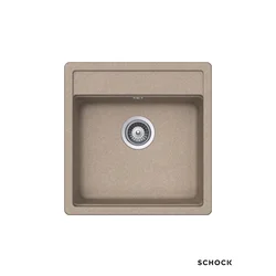 Schock Granitna ugradna sudopera Nemo N100S, 47x49cm, Boja peska
