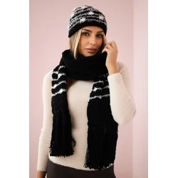 Womens set with scarf Anika K304 black