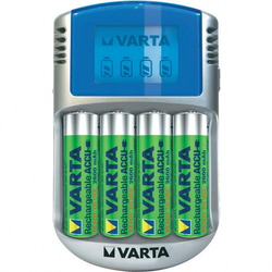 Varta LCD polnilnik Varta Power-Play, USB, s 4 akumulatorji AA