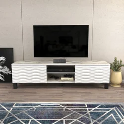 Hanah Home TV Komoda Lukas, 150x40,3x35 cm, Bela