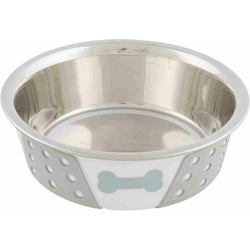 Trixie Stainless Steel Bowl with Silicone Posoda za pse 0,4 L