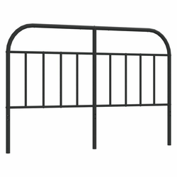 Vidaxl Kovinsko posteljno vzglavje črno 150 cm