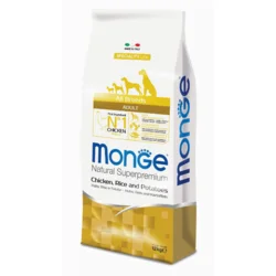 Monge Natural Superpremium Dog All Breeds Adult Monoprotein Chicken With Rice And Potatoes - 2.5 kg