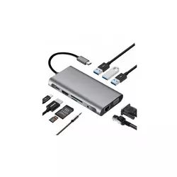 VELTEH USB C HUB 10in1 tip C KT-HUC-10.1