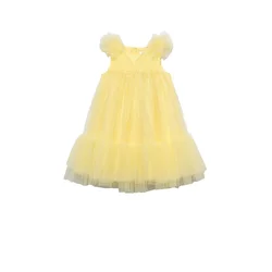 Abel & Lula Elegantna obleka 5039 Rumena Regular Fit