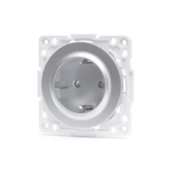 Aigostar - Kućna SCHUKO utičnica bez okvira 250V/16A srebrna