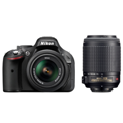 NIKON D-SLR fotoaparat D5200 18-55 VR II + 55-200VR