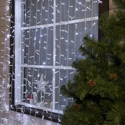 Led sijalice bele imitacija zavese 3x3m