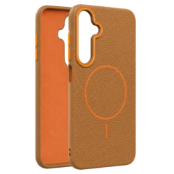 Leather Grip MagSafe maska za Samsung Galaxy A16 - Narandžasta