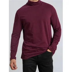 Sinsay - Basic pamučni rolka - burgundy