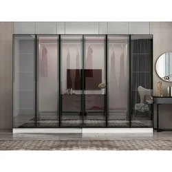 Hanah Home ormar sa reflektujućim staklom Nisa 20641, 270 cm, beli