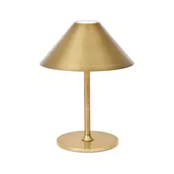 Halo Design 800841 - HYGGE stona LED lampa 3W, prigušiva, punjiva (4000 mAh), IP54, mesing