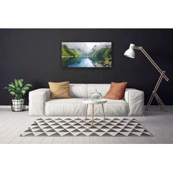 tulup.si Slika na platnu Mountain lake landscape 100x50 cm