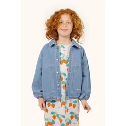 Otroška jeans jakna Tinycottons GRAPHIC DENIM JACKET SS25-241