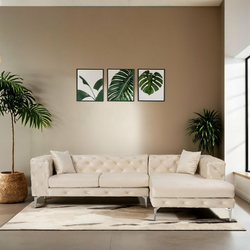 ATELIER DEL SOFA Ugaona garnitura Como Eco Right Beige