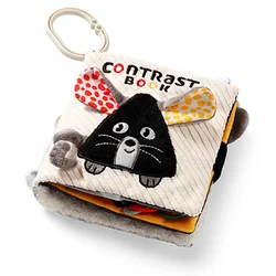 BabyOno Mouse kontrastna izobraževalna knjiga 0m+ 1 kos