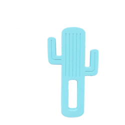 Minikoioi grizalo Cactus, silikon, modro