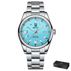 Moška ročna ura Benyar Automatic Perpetual Turquoise Blue
