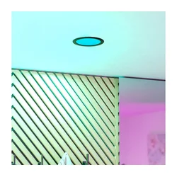 Eglo 901427-LED RGBW Plafonsko ugradno svetlo za kupatilo FUEVA-Z LED/9,5W/230V 16,8cm IP44 crna