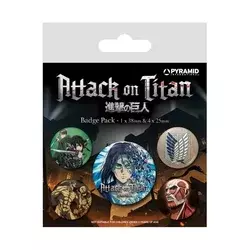 Bedževi Pyramid Attack On Titan ( Season 4 ) - Badge Pack