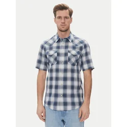 Wrangler Srajca Western 112362381 Modra Regular Fit