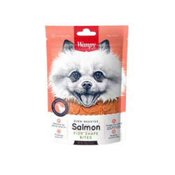 Wanpy Salmon fish shape bites 100g
