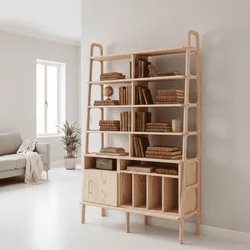 Hanah Home polica za knjige CPT4780-190, 120 cm, prirodno drvo