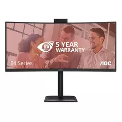 AOC CU34E4CW/75 computer monitor 86.4 cm (34) 3440 x 1440 pixels Black