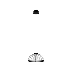 Eglo Bogotenillo visilica/1, led, 24w, prečnik 380, crno/bela