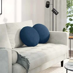 Jastučići za sjedenje 2 pcs Plava O40 x 13 cm tkanina