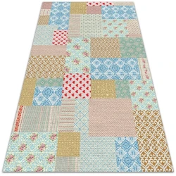 Decormat Zunanji tepih Patchwork različnih kosov 140x210 cm