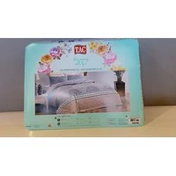 Tac Set posteljine Talia, 180x230cm, Sivo-bež