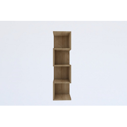 Hanah Home Alin Sapphire Oak Polica za knjige 25x95x27cm, Braon